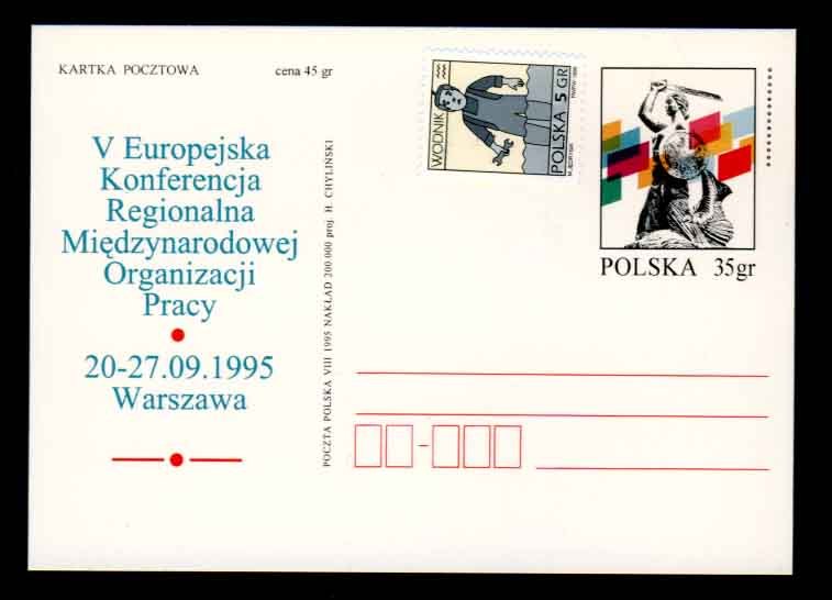 POLOGNE - Carte Postale (entier) + Timbre 3373 - Sonstige & Ohne Zuordnung