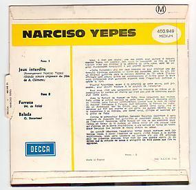 JEUX INTERDITS . Narciso YEPES . - Filmmuziek