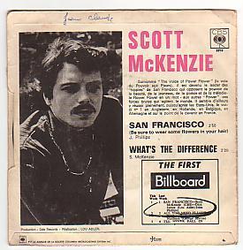 Scott Mac KENZIE : SP.  SAN FRANCISCO + 1 Titre - Disco, Pop