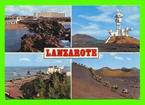 LANZAROTE, ESPAGNE - LA ISLA DE LOS VOLCANES - 4 MULTIVUES - - Lanzarote