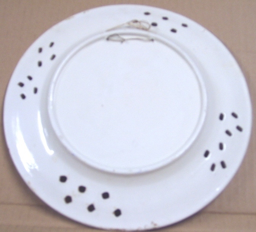 Très Jolies Assiette Trouée Peint Main Diamétre 26 Cm - Otros & Sin Clasificación