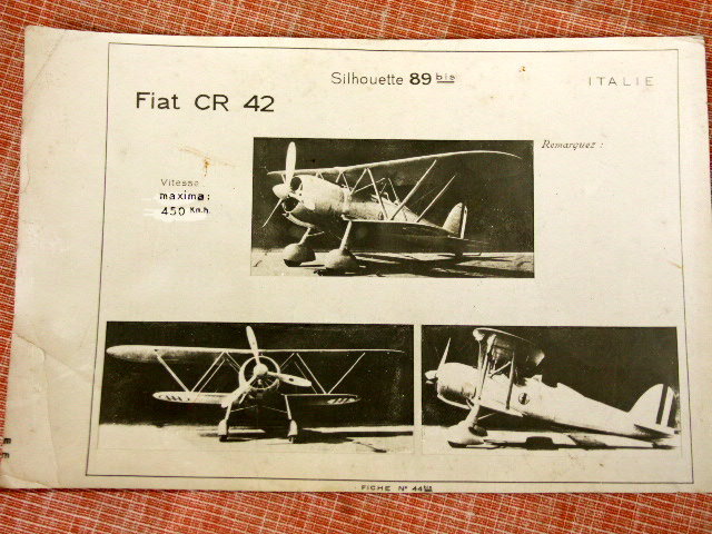 Photo Avion FIAT CR 42 - Aviación