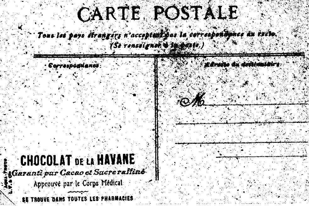 72 LA FERTE BERNARD Promenade Du Mail, Animée, Colorisée Pub Au Dos "Chocolat Havane", Ed LV 207, 190? - La Ferte Bernard