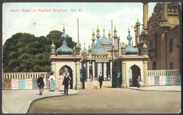 Animated Scene, South Gates Of Pavilion, Brighton, U.K. - Brighton
