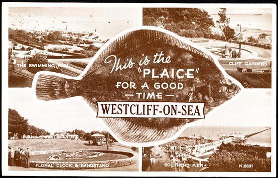 Views Of Westcliffe-on-Sea, U.K. With Fish - Autres & Non Classés