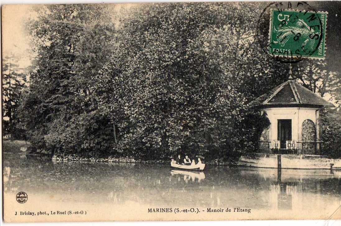 95 MARINES Manoir De L´Etang, Animée, Barque, Ed Briolay, 1911 - Marines