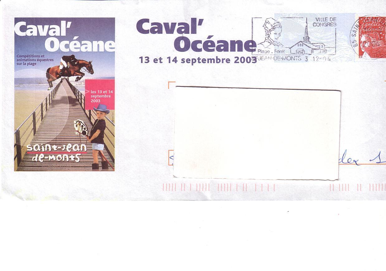 PAP SAINT JEAN DE MONTS (VENDEE) : CAVAL'OCEANE 2003 SPORT EQUESTRE - Prêts-à-poster:Overprinting/Luquet