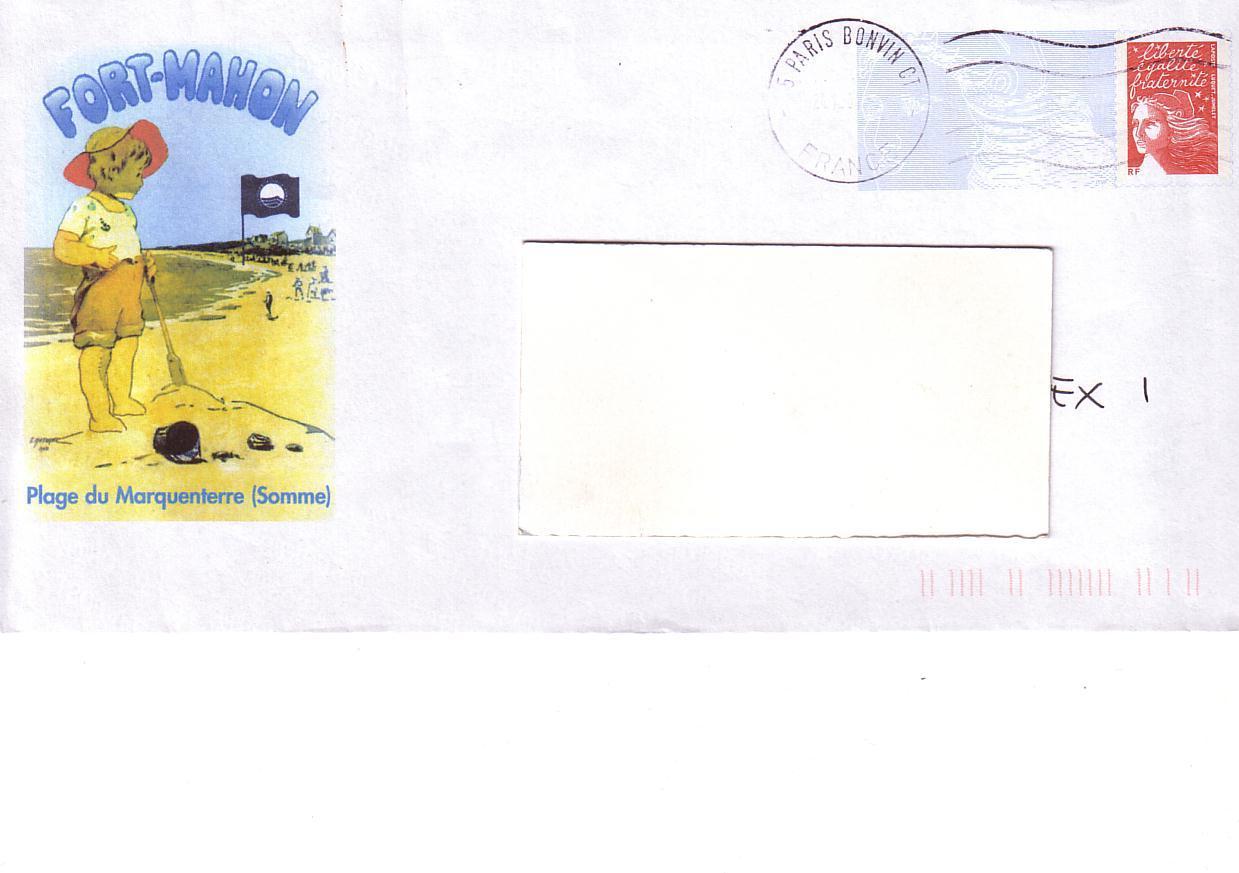 PAP FORT MAHON (SOMME) : PLAGE DU MARQUENTERRE (Reproduction AFFICHE Ancienne) - Prêts-à-poster:Overprinting/Luquet