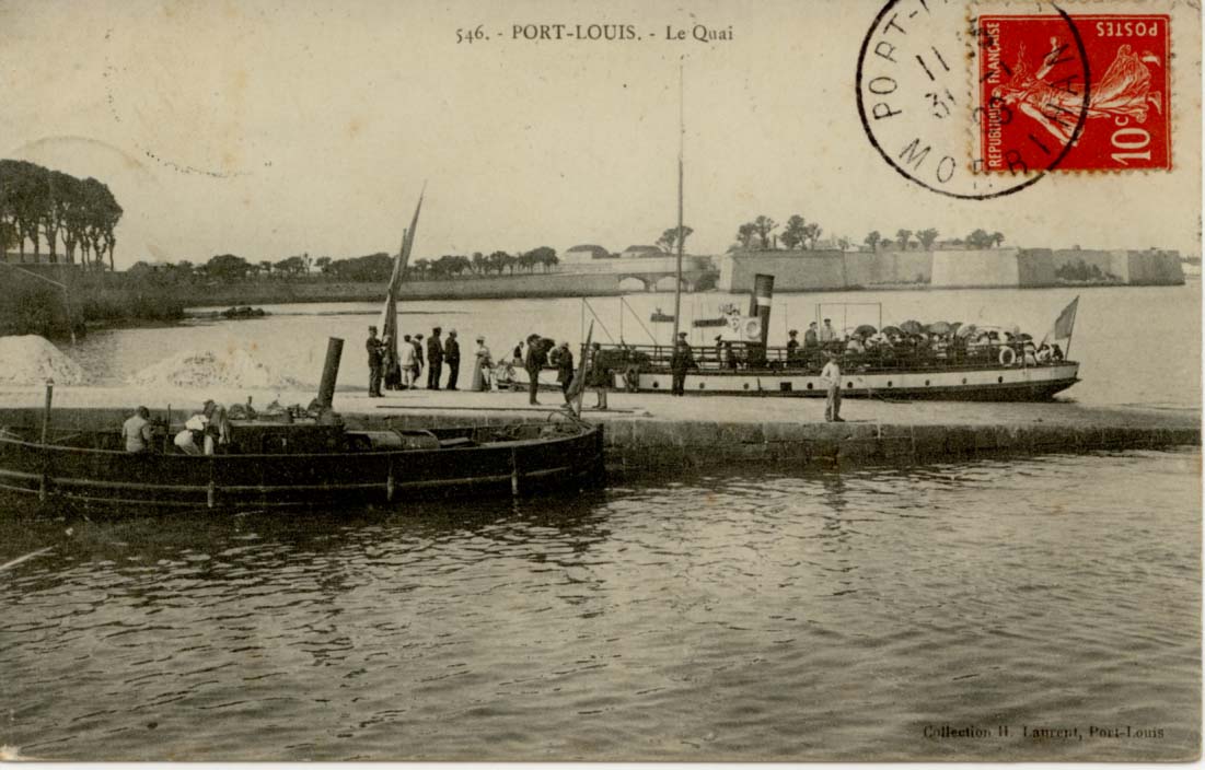 Port-Louis. Le Quai. 546. Collection H Laurent - Port Louis