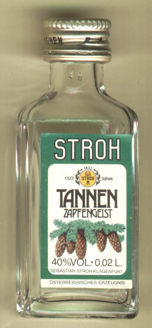 Petite Bouteille "Stroh Tannen Zapfengeist" (0,02 Cl) - Miniatures