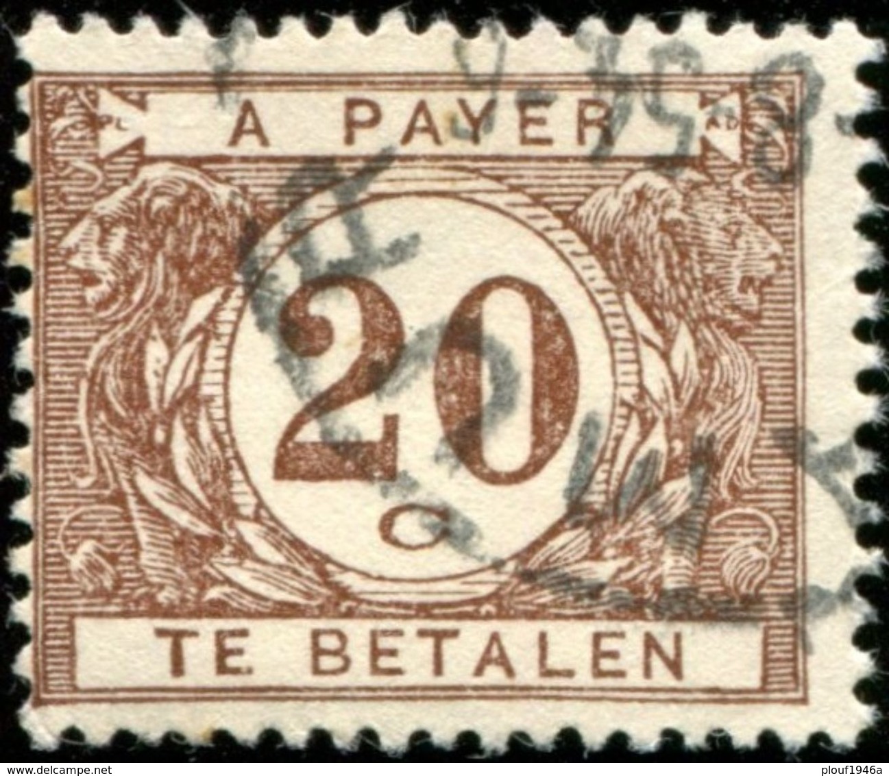 COB N° : TX  34 (o) - Timbres