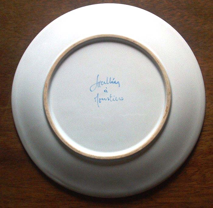 MOUSTIERS - Assiette - Bord - Dish - AS 819 - Moustiers (FRA)