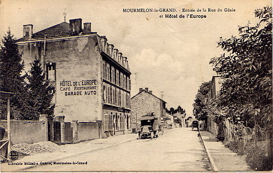 MOURMELON  HOTEL DE L EUROPE - Mourmelon Le Grand