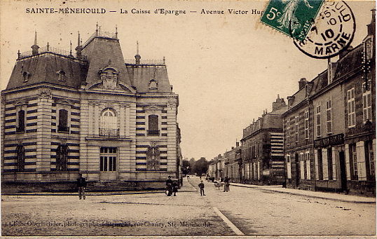 SAINTE MENEHOULD   1910 CAISSE D EPARGNE - Sainte-Menehould