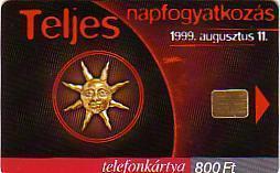 HONGRIE SUPERBE CARTE AVEC ECLIPSE DU SOLEIL 11.08.99 RARE - Space