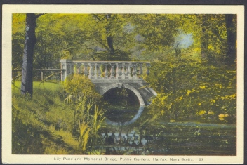 Lily Pond And Memorial Bridge, Halifax, Nova Scotia, Canada - Halifax