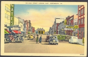 High Street Looking East, Portsmouth, Va, USA - Other & Unclassified