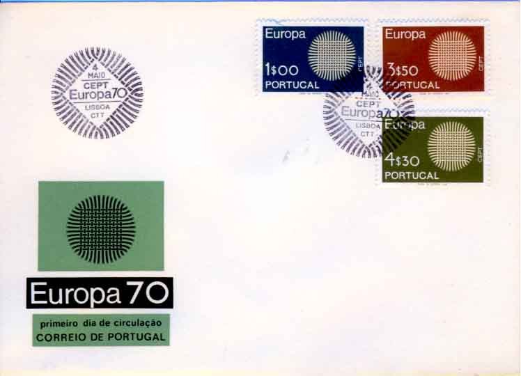 PORTUGAL - Y.&T.   FDC Avec Timbres "Europa" 1073/5 - 1970