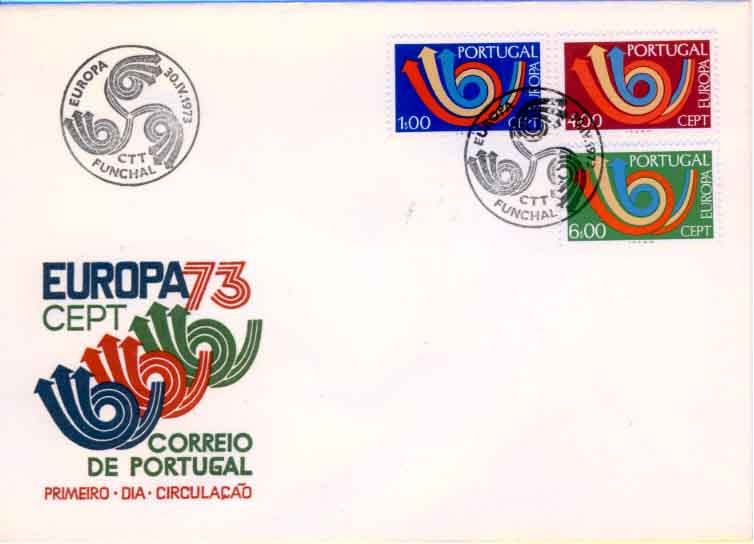 PORTUGAL - Y.&T.   FDC Avec Timbres "Europa" 1179/81 - 1973