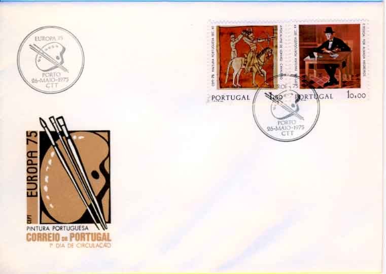 PORTUGAL - Y.&T.   FDC Avec Timbres "Europa" 1261/2 - 1975