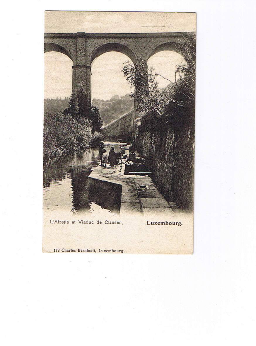 LUXEMBOURG    178   L Alzette Et Le Viaduc De Clausen   Carte Neuve  Dos Non Séparé  1904 - Esch-sur-Alzette