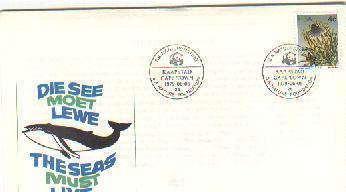 RSA 1979 Enveloppe The Sea Must Live Mint # 1436 - Storia Postale