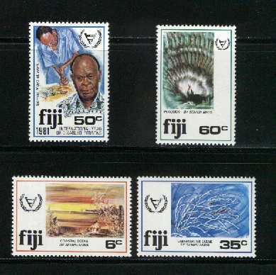 FIJI 1981 Mint Stamps Year Of The Disabled 432-435 # 2104 - Fiji (1970-...)