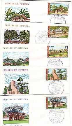 WALLIS ET FUTUNA :  BATIMENTS ET MONUMENTS .  1977 - Sonstige & Ohne Zuordnung