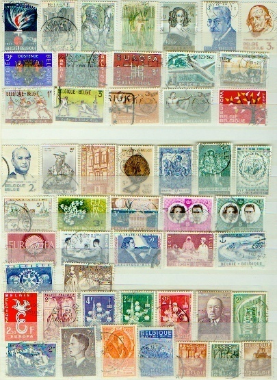50 Verschillende Gestempelde Postzegels - Collections