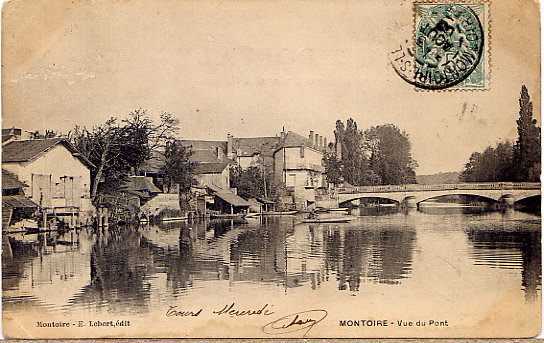 MONTOIRE  1903  VUE DU PONT - Montoire-sur-le-Loir