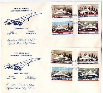 NOUVELLES ZEBRIDES : CONCORDE 1978. PARIS-NEW YORK / LONDON-WASHINGTON - Sonstige & Ohne Zuordnung