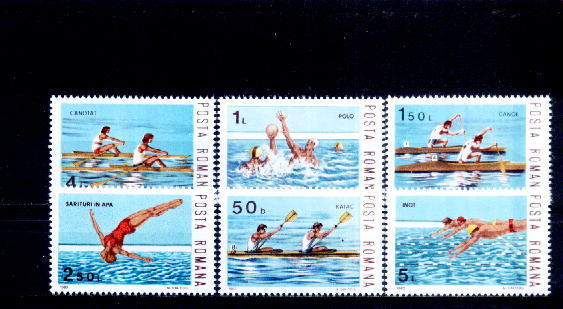 C2000 - Roumanie 1983 -  Yv.no.3456/61 Neufs** - Canoe