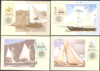 (4) Australia Maxi Cards - Sailing Ships - Cartes-Maximum (CM)
