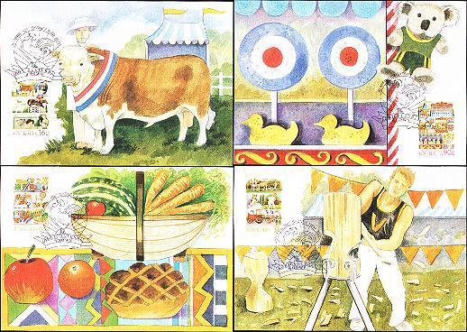 (4) Australia Maxi Cards - Agricultural Shows / Fairs - Maximumkarten (MC)