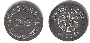 25 Spillemaerke Dansk Mont MI 2041 Ni - Monetary /of Necessity