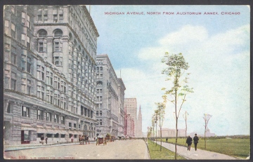 Michigan Avenue, North From Auditorium Annex, Chicago, USA - Chicago