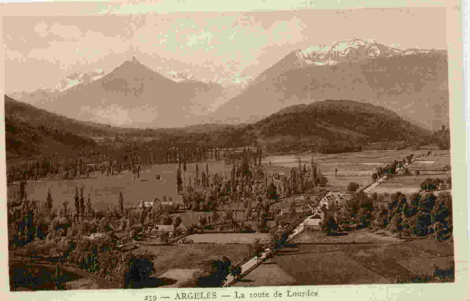 65-ARGELES GAZOST-LA ROUTE DE LOURDES  N° 259 - Argeles Gazost