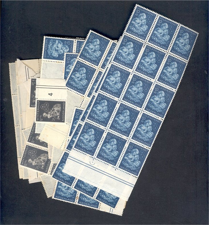 NETHERLANDS GROUP IN PANES 1940ies, FOR PACKET-MAKER - Colecciones Completas