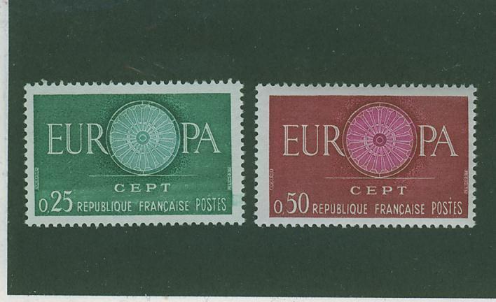 EU0164 Europa 1266 à 1267 France 1960 Neuf ** - 1960