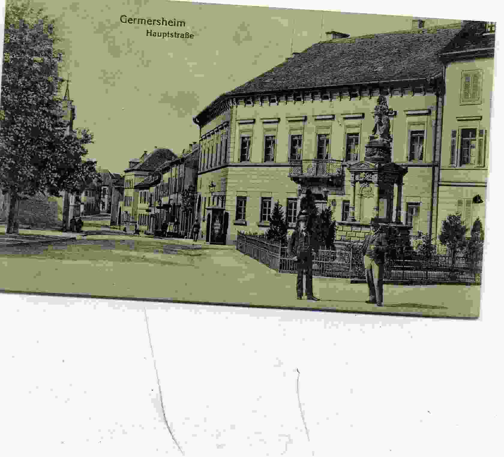 GERMERSHEIM - HAUPTSTRABE - PERSONNAGES - ANIMATIOn -1919 - Germersheim