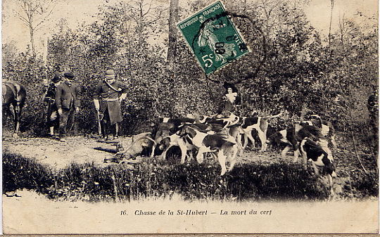 CHASSE DE LA ST HUBERT  1908 - Bonneval