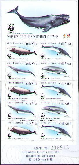 Excellent Carnet Ilsapex D'Afrique Du Sud Sur Les Baleines - Balene
