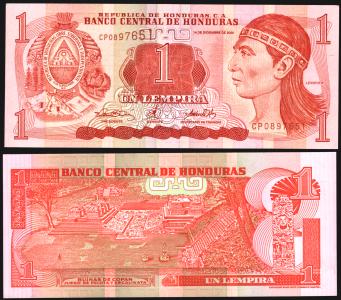 Honduras #84, 1 Lempira, 2000, UNC / NEUF - Honduras