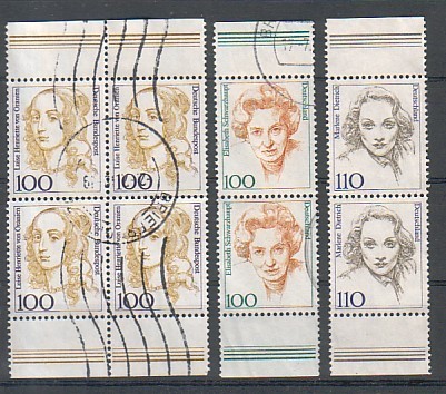 Lot Allemagne - Femmes Célèbres - Paires Verticales De Carnet - Collections