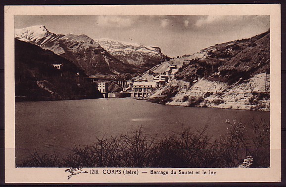 ISERE - Corps - Barrage Du Sautet Et Le Lac - Corps