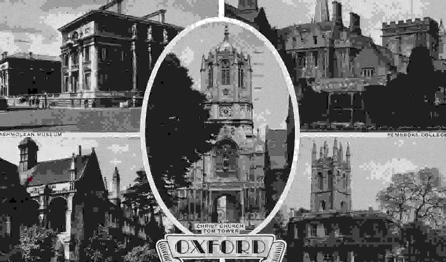 OXFORD - 5 Vues En Une Carte 1955 - Oxford