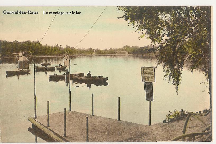 Genval Les Eaux Le Canotage Sur Le Lac Animé (k092) - Rixensart