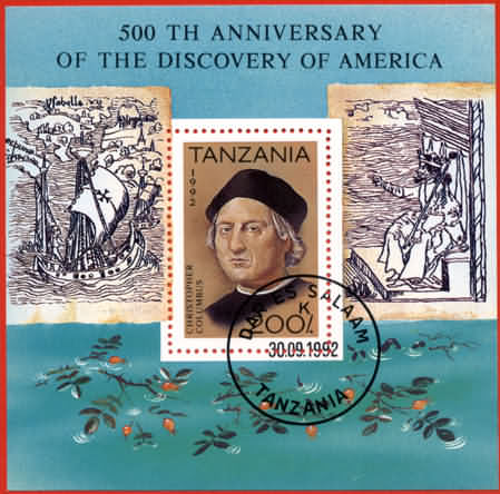 TANZANIA : 1992 : Yv BF170 (OBLIT) : "Découverte De L´Amérique" Cote Yv ´98 : 25FF à Moins De 25% - Other (Sea)