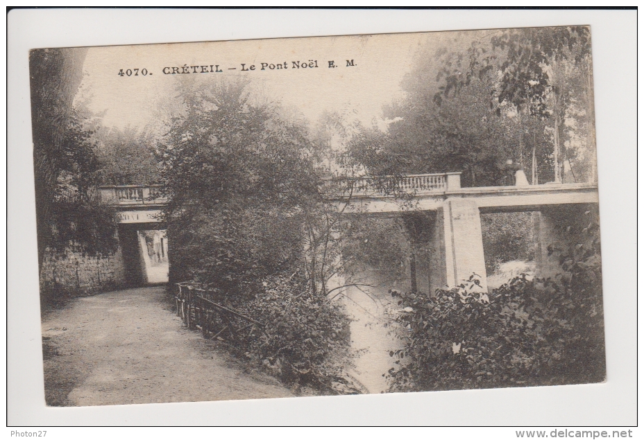 Creteil, Le Pont Noel (carte En Franchise Militaire) - Creteil