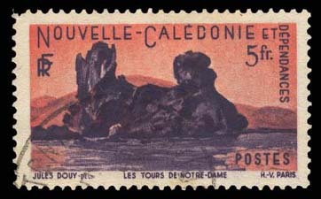 Nouvelle Calédonie-O (Y/T No, 272 - Les Tours De Notre-Dame) (o) - Usati